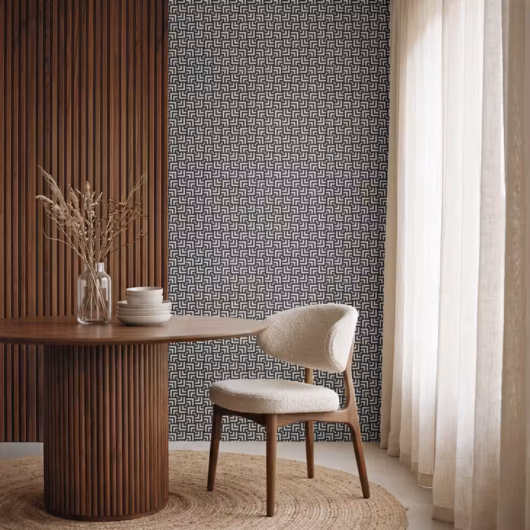 Behang - Patroon - Marmer - Zwart — 4