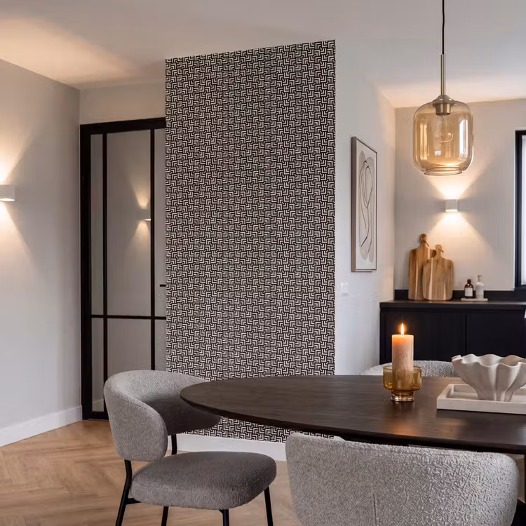 Behang - Patroon - Marmer - Zwart — 5