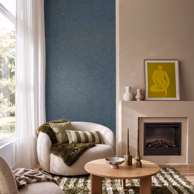 Behang - Patroon - Mozaïek - Groen — 1