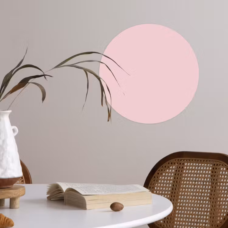Behangcirkel - Blush - Pink - Roze — 4