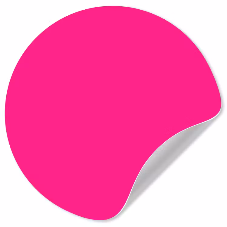 Behangcirkel - Hot - Fuchsia - Roze — 1