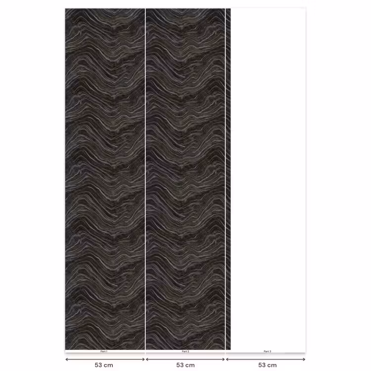 Behang - Patroon - Contrast - Antraciet — 6