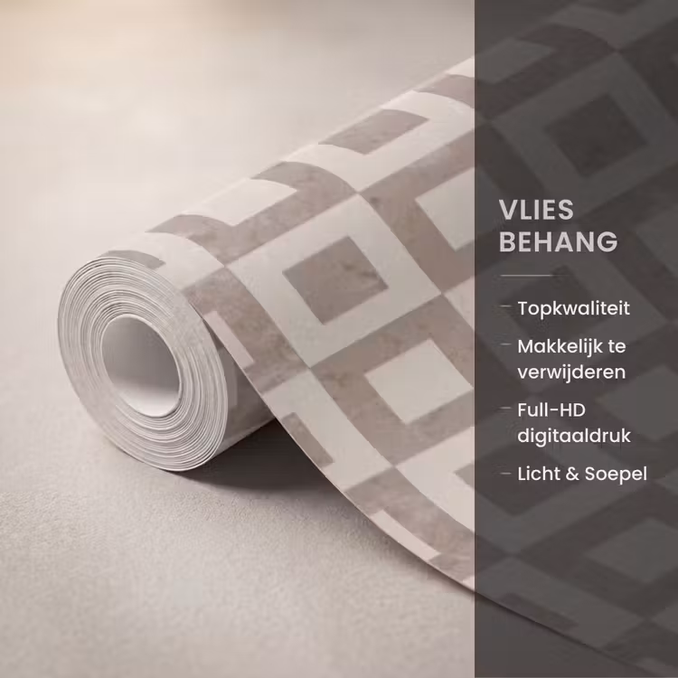 Behang - Patroon - Marmer - Beige — 3