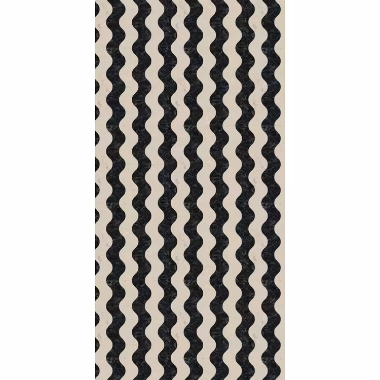 Behang - Patroon - Marmer - Groen - Cremé — 2