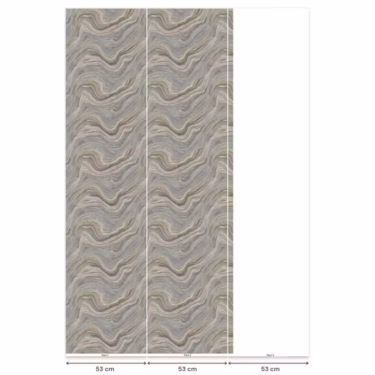 Behang - Patroon - Sereen - Paars - Groen — 6
