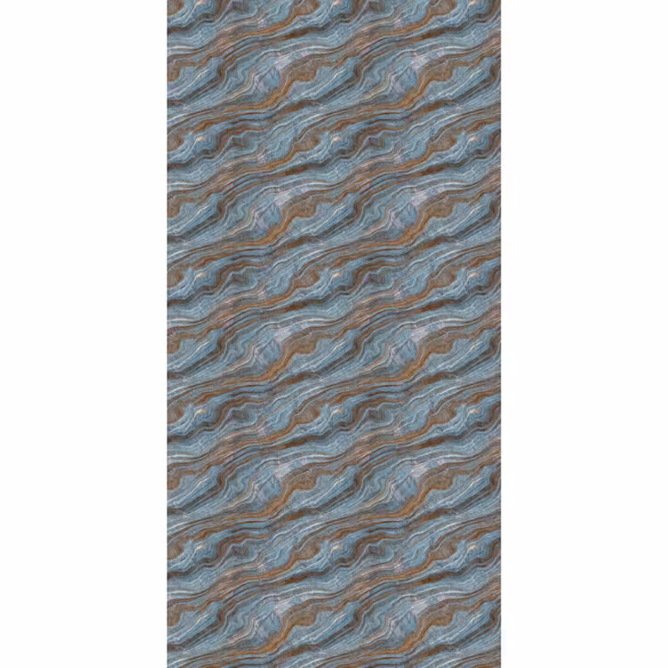 Behang - Patroon - Steen - Blauw — 2