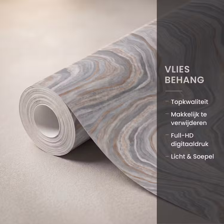 Behang - Patroon - Textuur - Grijs — 3