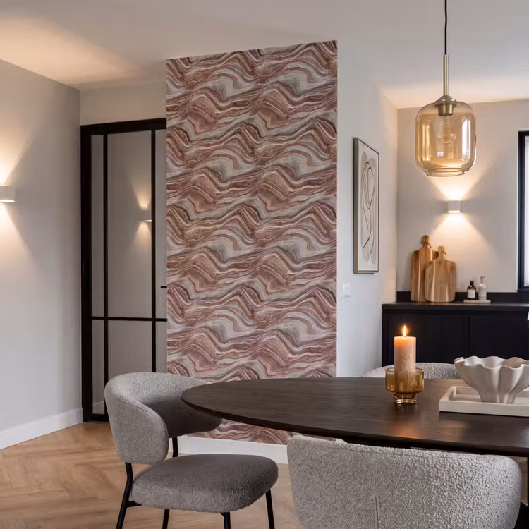 Behang - Patroon - Zandsteen - Travertijn — 5