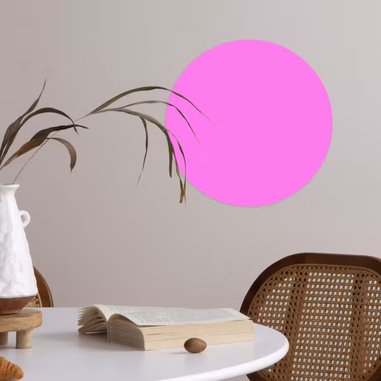 Behangcirkel - Bright - Orchid - Roze — 4