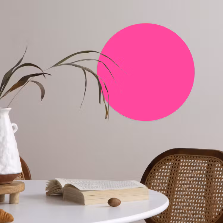Behangcirkel - Electric - Magenta - Roze — 4