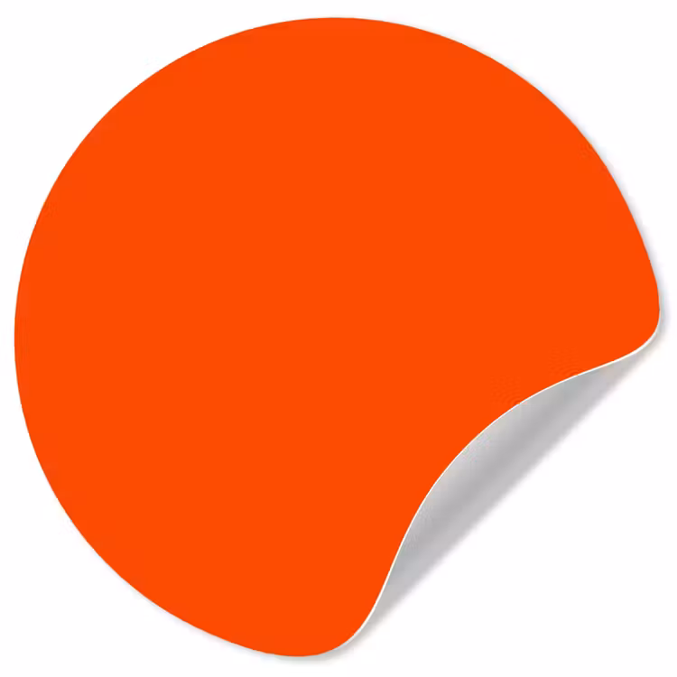 Behangcirkel - Fiery - Tangerine - Oranje — 1
