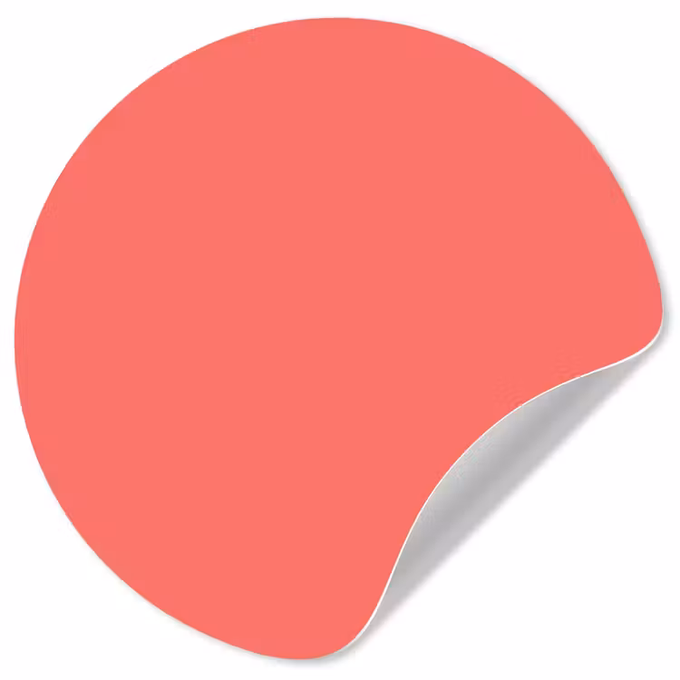 Behangcirkel - Coral - Punch - Koraal — 1