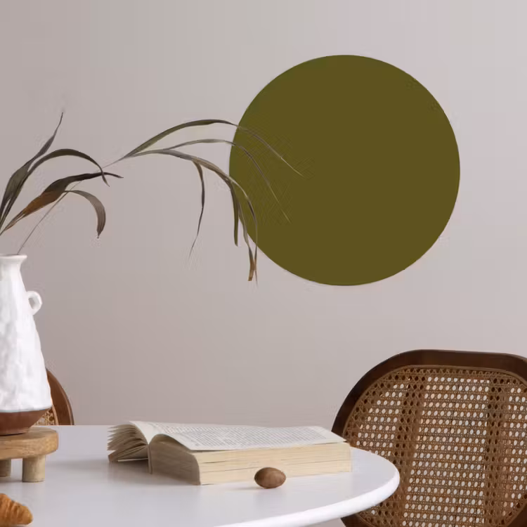 Behangcirkel - Dark - Olive - Groen — 4