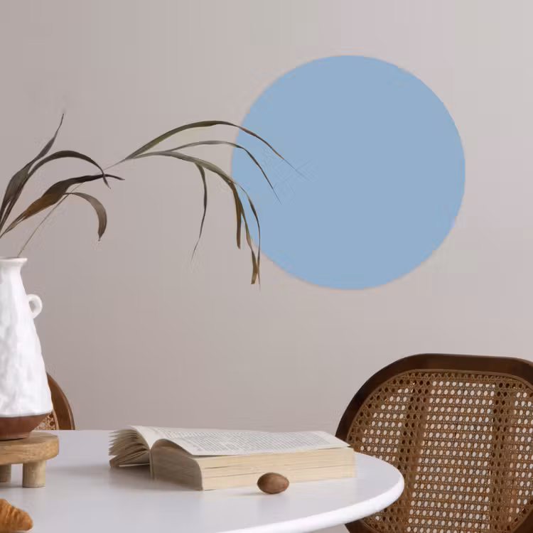 Behangcirkel - Dusty - Denim - Blauw — 4