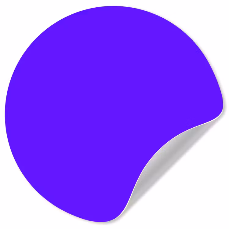 Behangcirkel - Electric - Indigo - Paars — 1