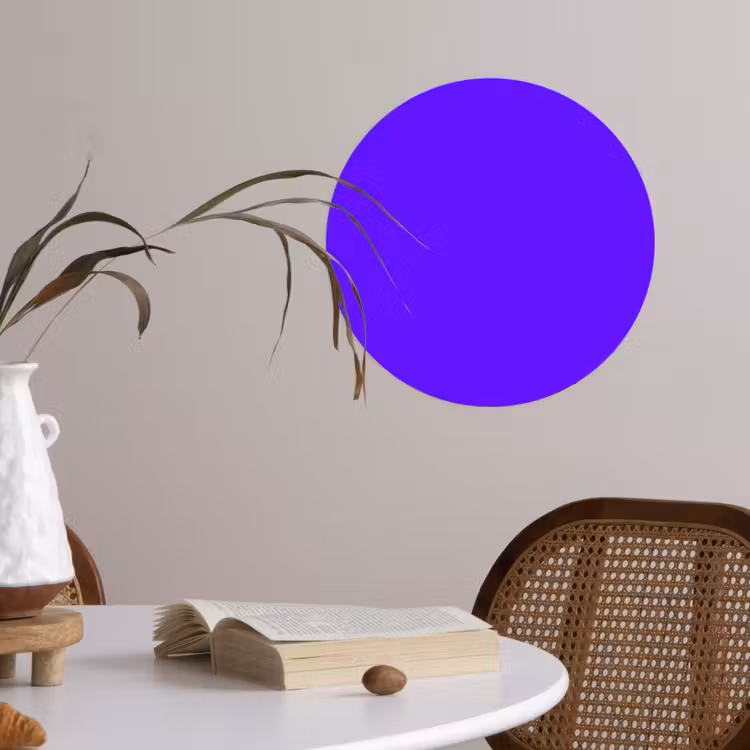 Behangcirkel - Electric - Indigo - Paars — 4