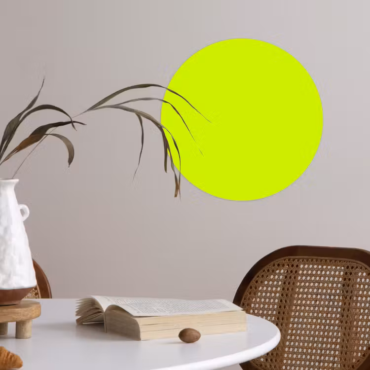 Behangcirkel - Electric - Lemon - Geel — 4