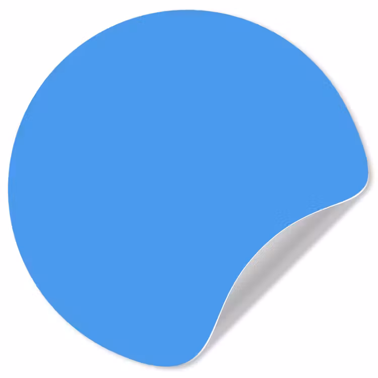 Behangcirkel - Bright - Azure - Blauw — 1