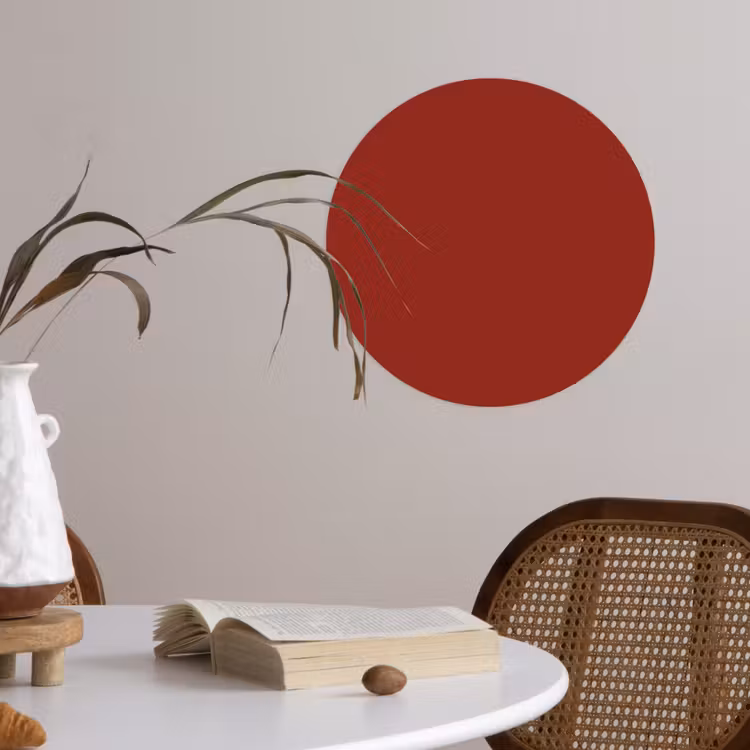 Behangcirkel - Burnt - Copper - Rood — 4