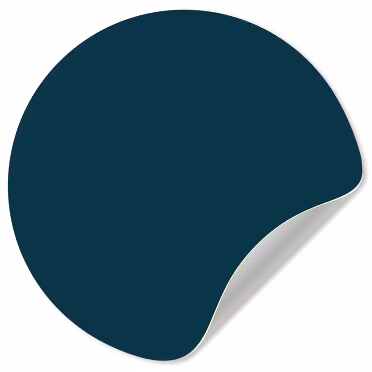 Behangcirkel - Dark - Indigo - Blauw — 1