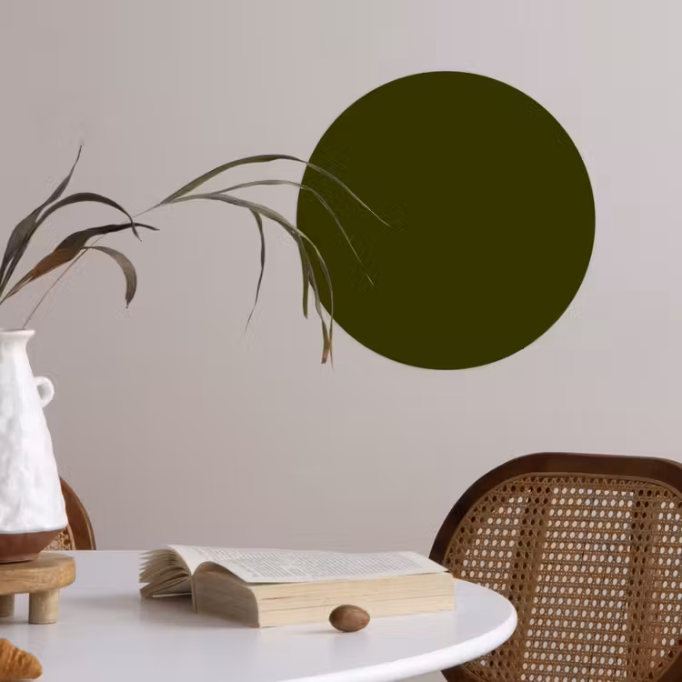 Behangcirkel - Dark - Olive - Groen — 4