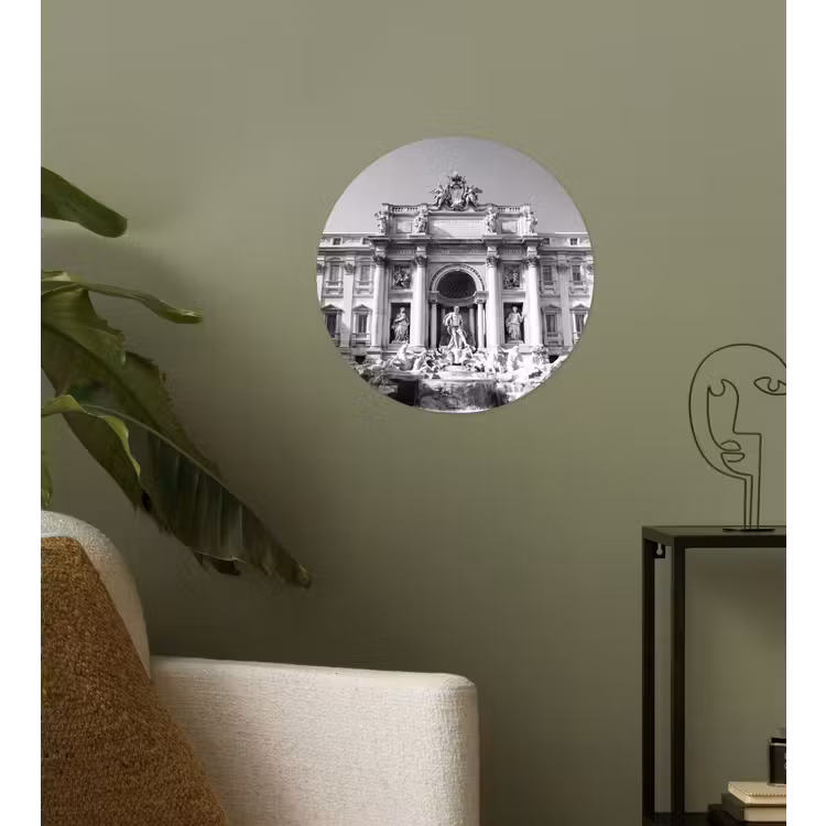 Behangcirkel - Fontein - Beelden - Architectuur - Zwart-wit — 3