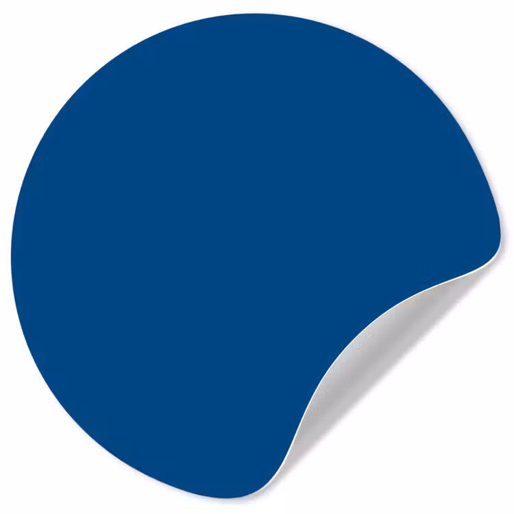 Behangcirkel - Free - Groove - Blauw — 1