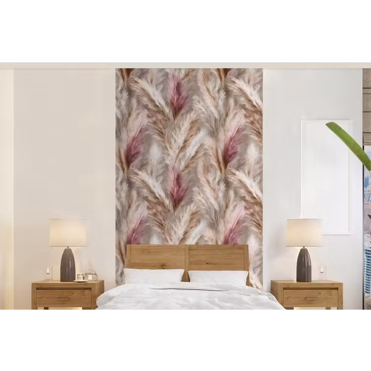 Behang - Pampasgras - Pluizig - Kleurrijk — 5