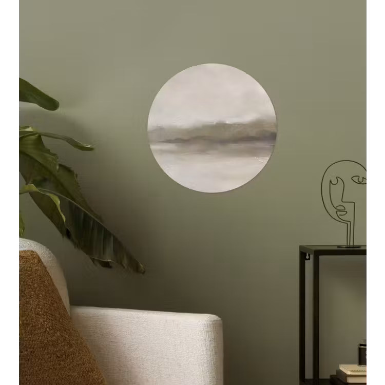 Behangcirkel - Abstract - Landschap - Nevel - Modern - Grijs — 3