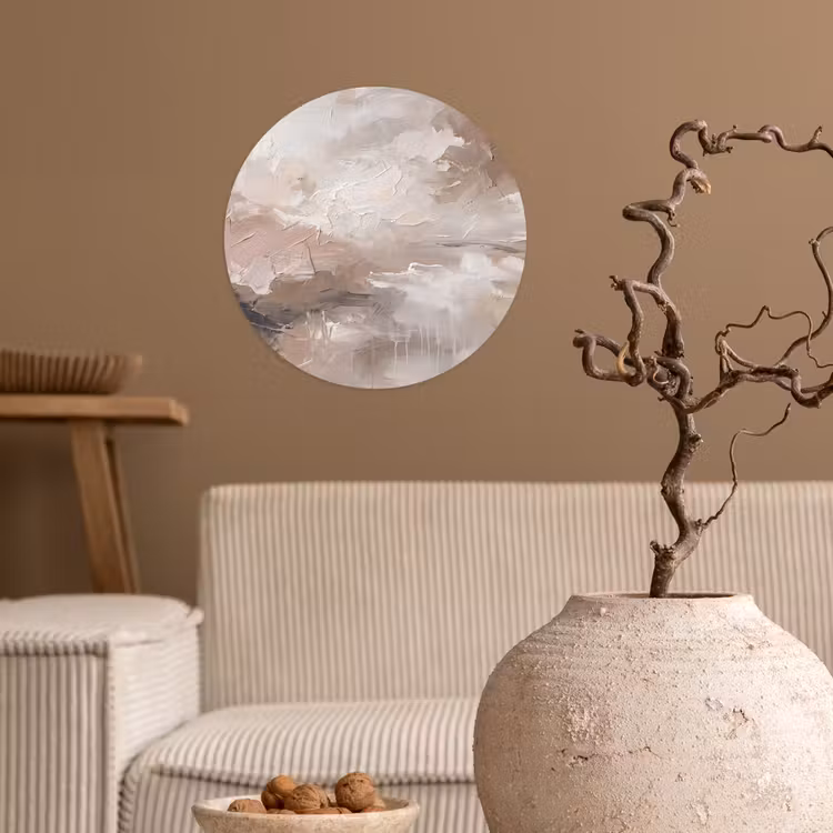 Behangcirkel - Abstract - Textuur - Kunst - Modern - Beige — 2