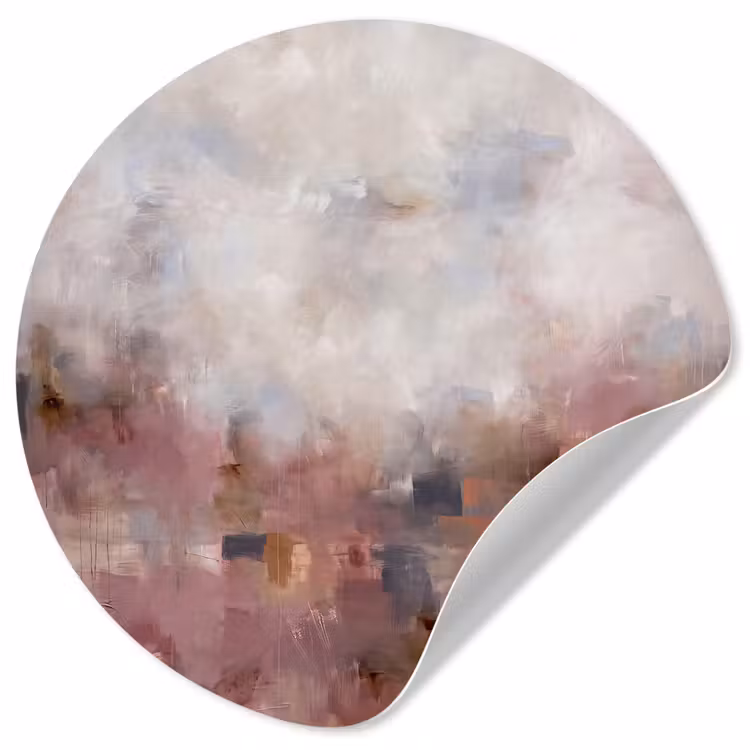 Behangcirkel - Abstract - Vloeiend - Kunst - Modern - Beige — 1