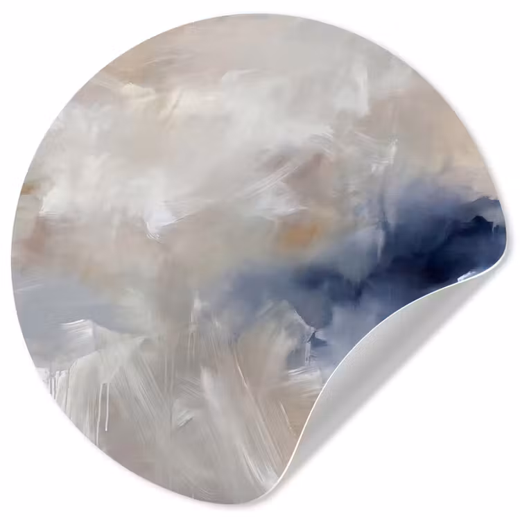 Behangcirkel - Abstract - Wolken - Sfeer - Modern - Beige — 1
