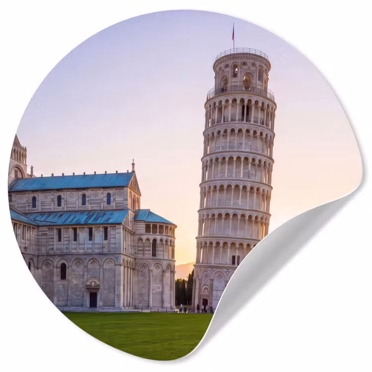 Behangcirkel - Architectuur - Toren - Pisa - Italië - Zonsondergang — 1