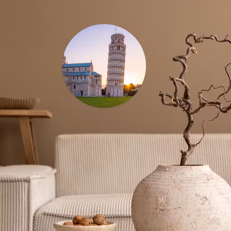 Behangcirkel - Architectuur - Toren - Pisa - Italië - Zonsondergang — 2
