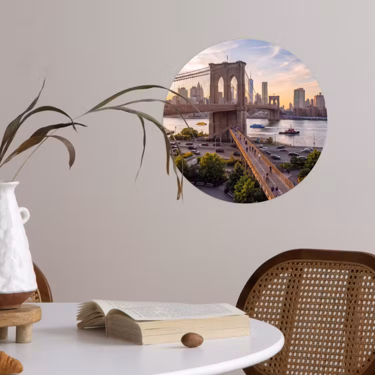Behangcirkel - Brug - Rivier - Stad - Zonsondergang - Architectuur — 4