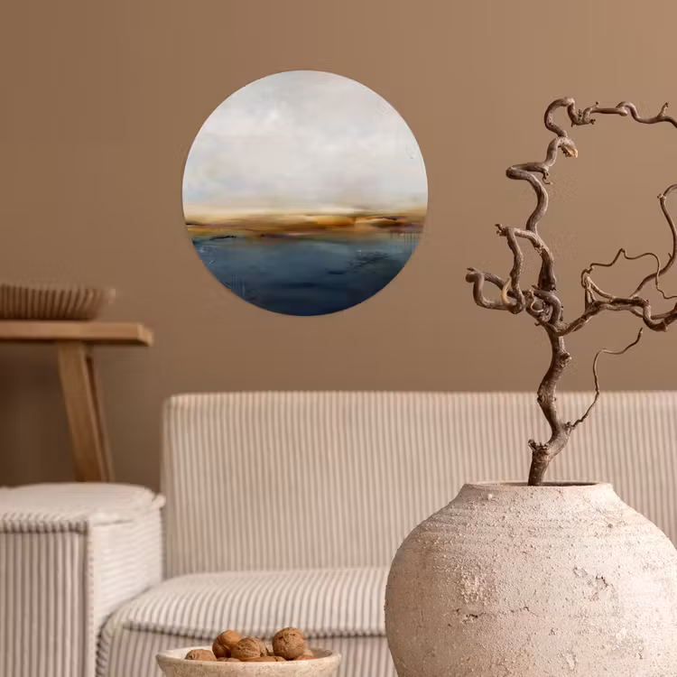 Behangcirkel - Abstract - Horizon - Water - Modern - Beige — 2