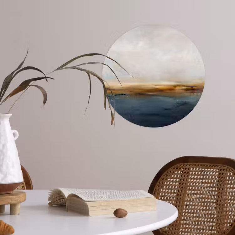Behangcirkel - Abstract - Horizon - Water - Modern - Beige — 4