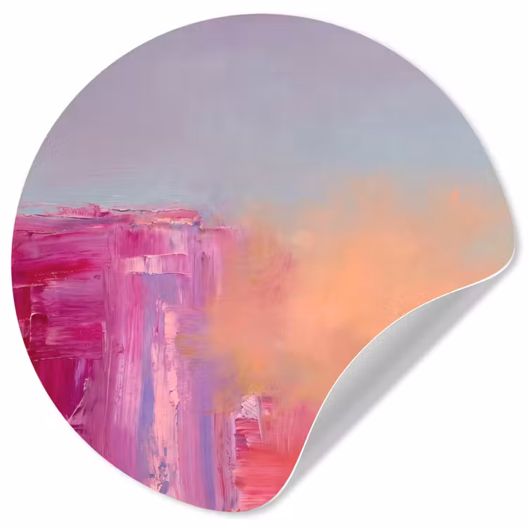 Behangcirkel - Abstract - Kleuren - Modern - Roze — 1