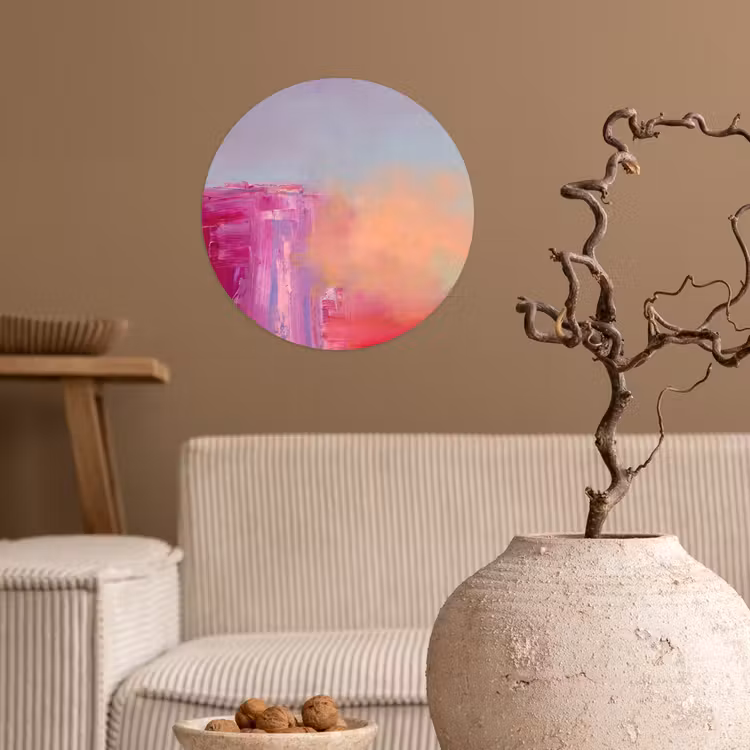 Behangcirkel - Abstract - Kleuren - Modern - Roze — 2