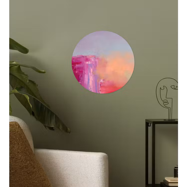 Behangcirkel - Abstract - Kleuren - Modern - Roze — 3