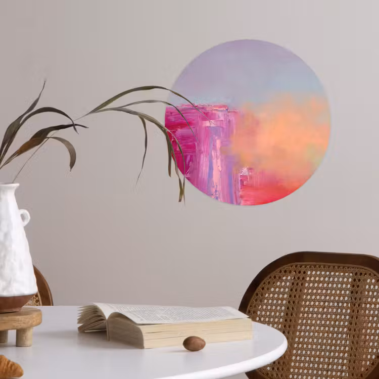 Behangcirkel - Abstract - Kleuren - Modern - Roze — 4