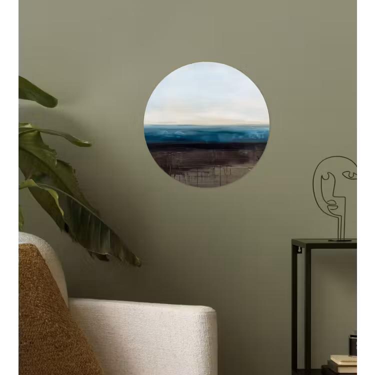 Behangcirkel - Abstract - Landschap - Horizon - Blauw - Modern — 3