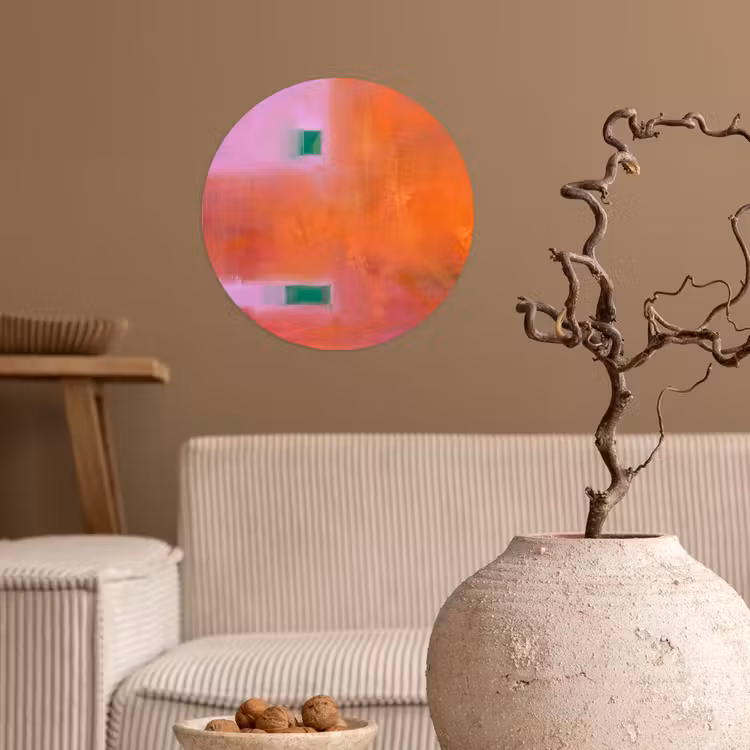 Behangcirkel - Abstract - Vlakken - Kunst - Modern - Oranje — 2
