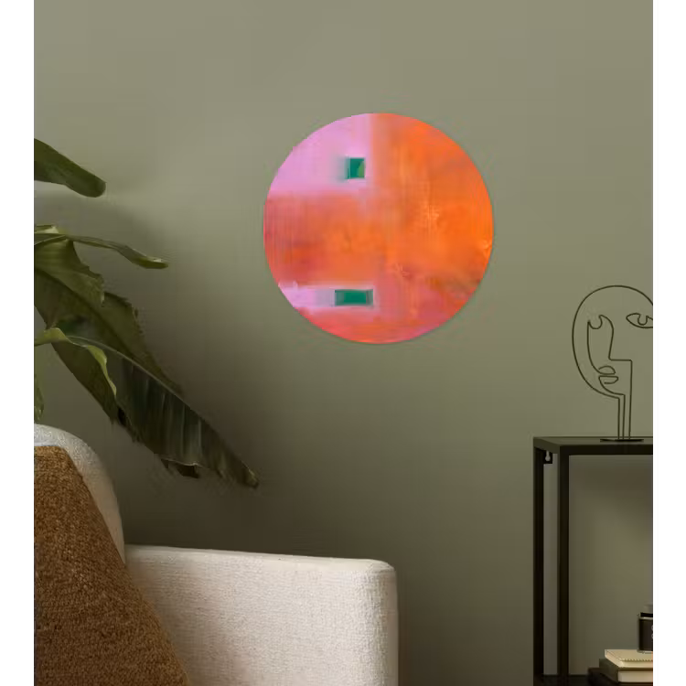 Behangcirkel - Abstract - Vlakken - Kunst - Modern - Oranje — 3