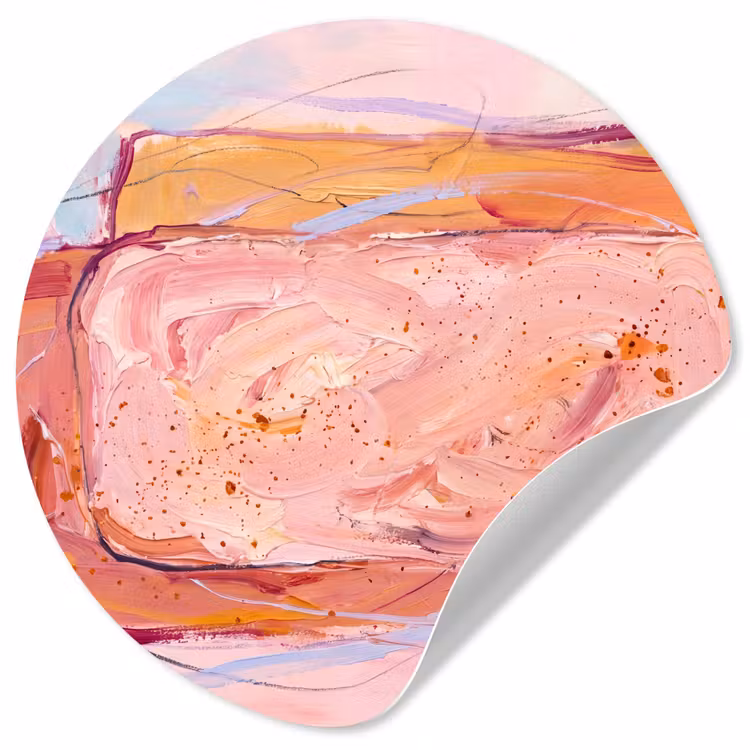 Behangcirkel - Abstract - Vormen - Modern - Roze — 1