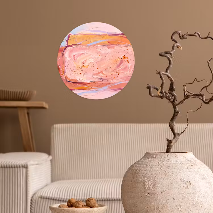 Behangcirkel - Abstract - Vormen - Modern - Roze — 2