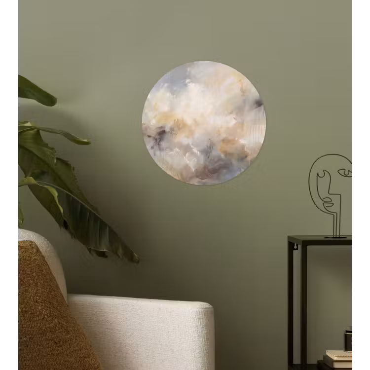 Behangcirkel - Abstract - Wolken - Sfeervol - Beige - Grijs — 3