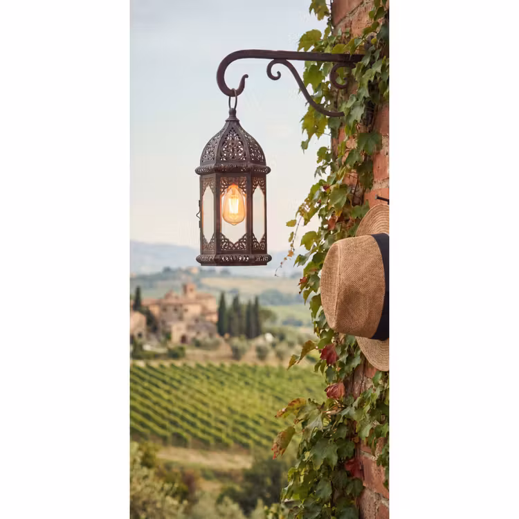 Behang - Lantaarn - Wijngaard - Landschap - Italiaans — 2