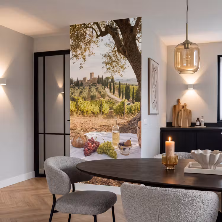 Behang - Picknick - Wijngaard - Landschap - Zomer - Eten — 5