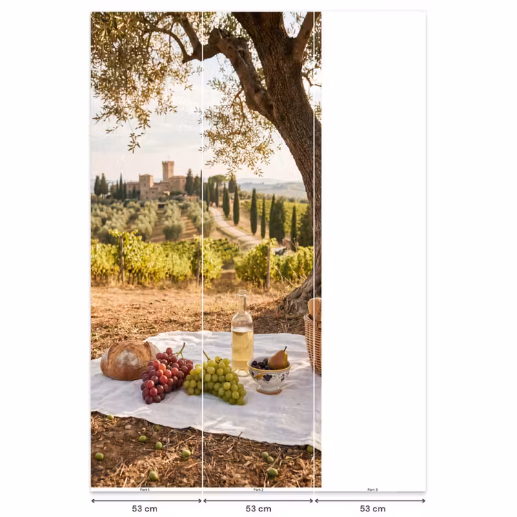 Behang - Picknick - Wijngaard - Landschap - Zomer - Eten — 6
